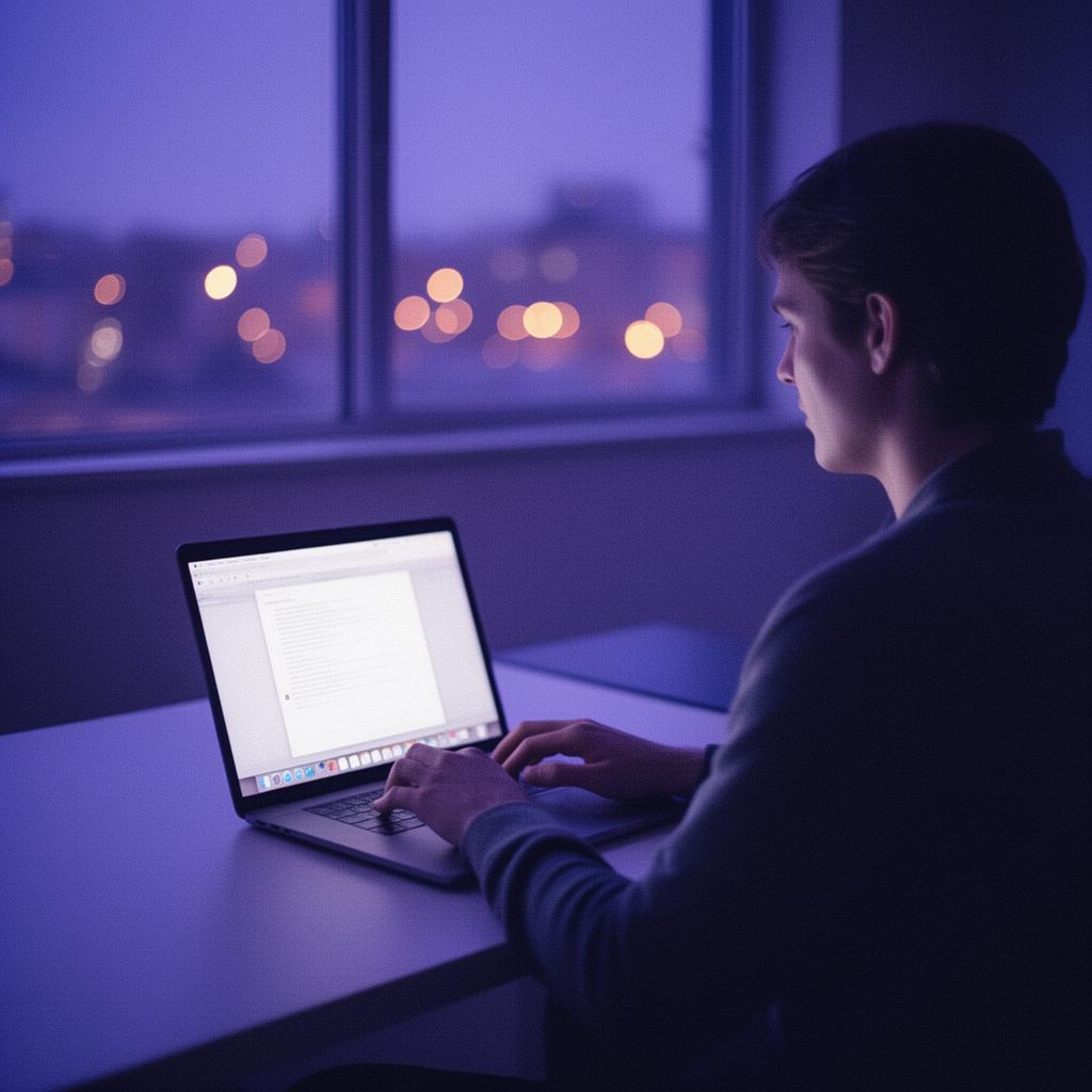 Glass panel floating above a desk